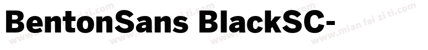 BentonSans BlackSC字体转换